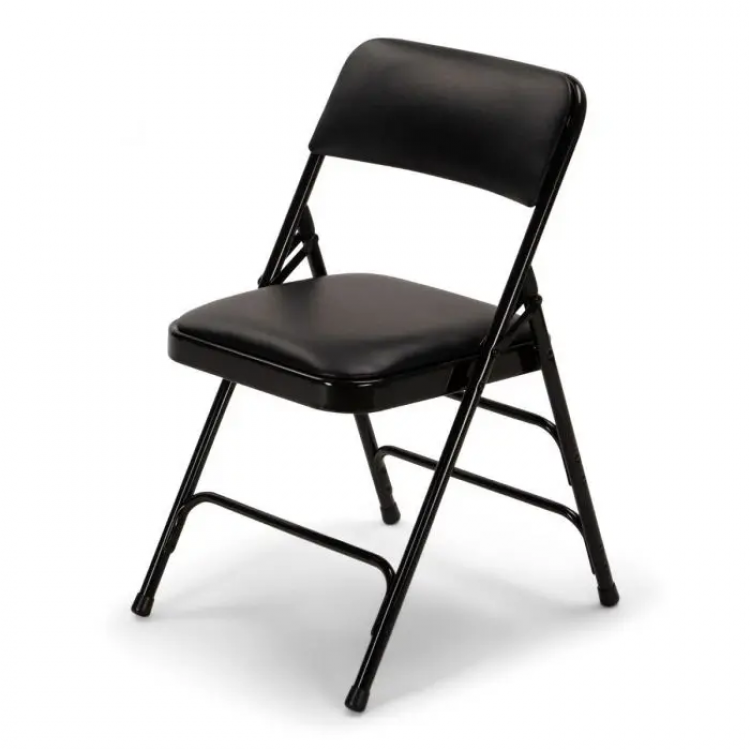 Black Folding Padded Chair