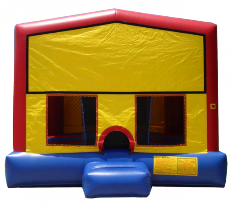 Standard Blue Red and Yellow Bounce House
