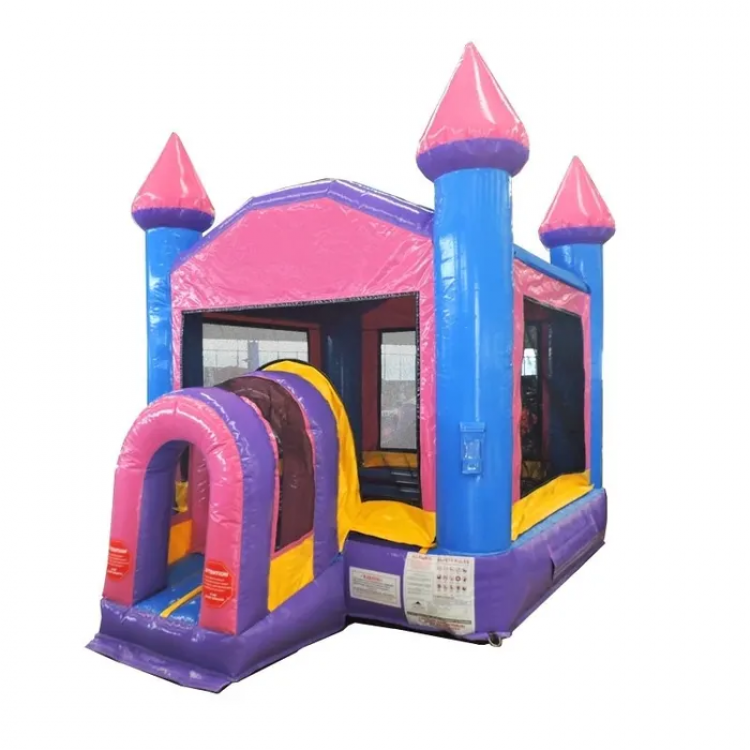 Compact Bounce House Pink and Purple