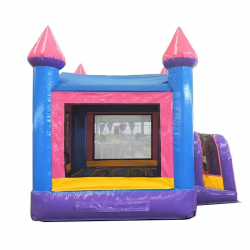dy bh minipink sidea 1 1718745488 Compact Bounce House Pink and Purple