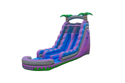 23ft Purple Crush Dual Lane Water Slide